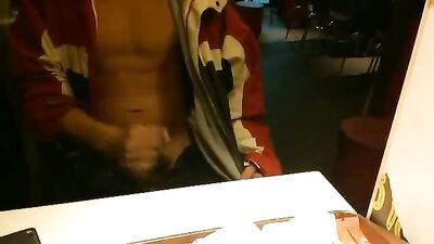 WANKING IN A RESTAURANT