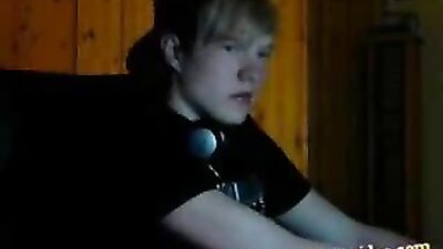 Hot boys porn masturbates his penis