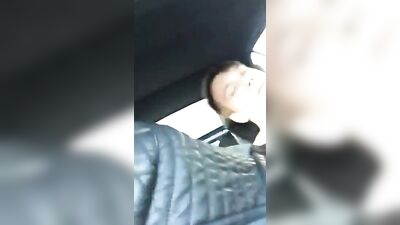 SUCKING FRIENDS DICK INSIDE THE CAR