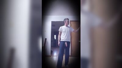 Twink shows his long dick