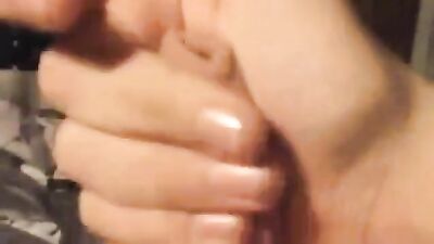 Close up stroking and moaning