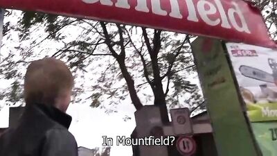 Cute blond fucked outdoor