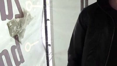 Cute blond fucked outdoor