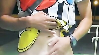 Fun wank and cum on cam