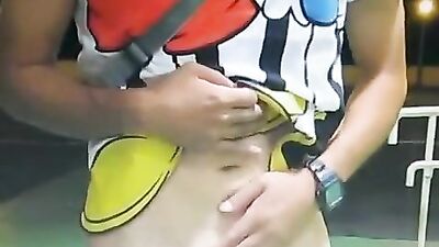 Fun wank and cum on cam