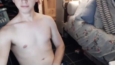 Boy jerking on webcams - more @ Gayboy.ca