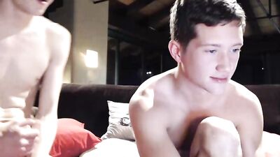 2 young student masturbate