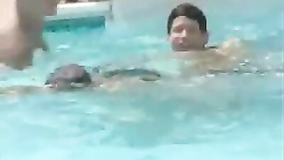 Poolside Threesome