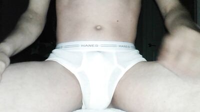 Piss briefs in front of window