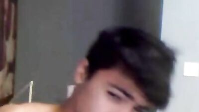 Beautiful latin boy masturbating on cam