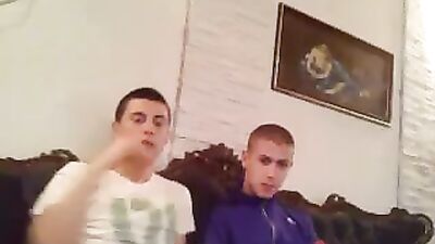 2 cute serbians try out chatroulette