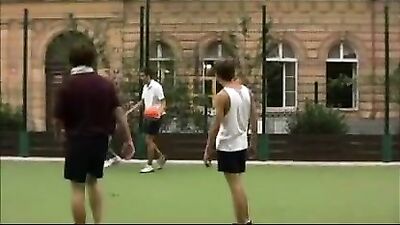 Foursome on the locker room