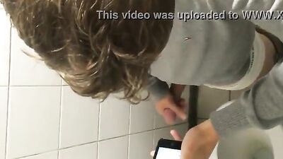 Spy boy in toilet