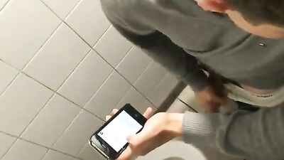 Spy boy in toilet