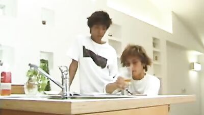 3 Japanese Buddies take care of others cocks