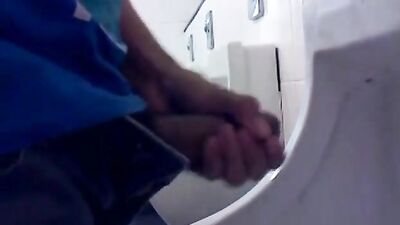 Wank at Urinal