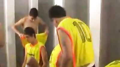 Shower after the football game