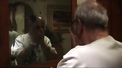 Old artist and young model