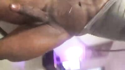 Black HUGE MUSCULAR Jerkoff