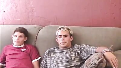 Hot gays fuck on couch