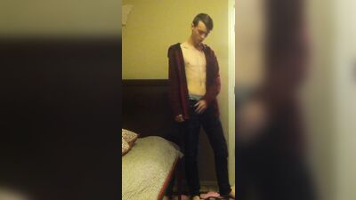 Hot Twink Shows Off For His Daddy