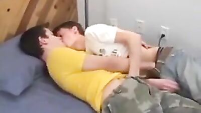 Two CUTE boys explore Bareback sex