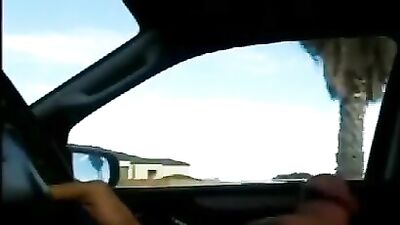 Young smooth driver excited by speed masturbates Part 1
