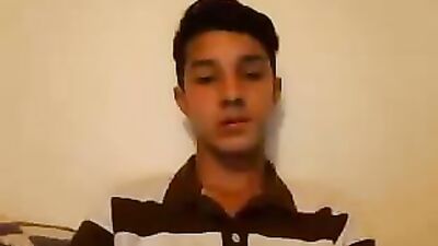 Super cute young boy who masturbates in bed