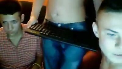 Boys group webcam wank