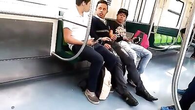 Naughty Teens on Train