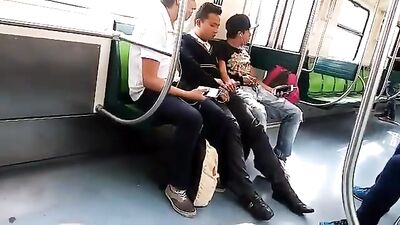 Naughty Teens on Train