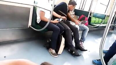 Naughty Teens on Train