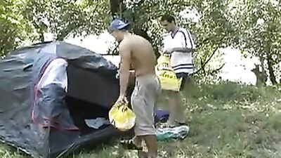 Sex camping in the woods