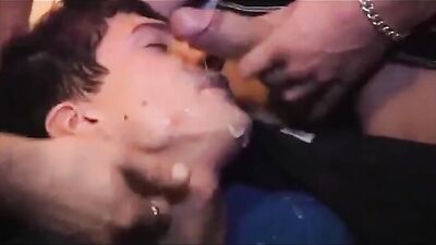 Twink Gang Piss and Face Cum