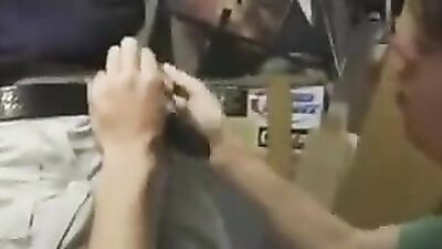 Twink sucks big dick