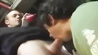 Twink sucks big dick