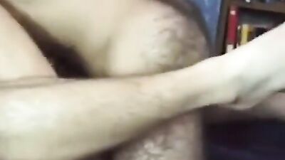 Hairy twink fucks nerdy mate