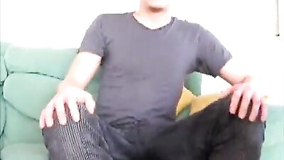 Spanish boy jerks off and cums on cam