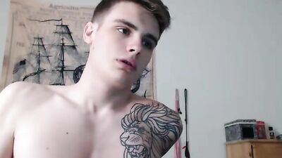 Streight guy show dick ass