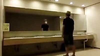 Asian Public Restroom Stroke: Hardcore Gay Porn Adventure @ Gayboy.ca!