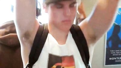 Hairy armpits #1 blond: Cute fetish boy