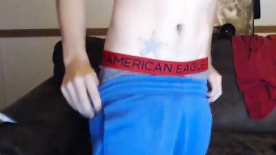 Sexy Cutie Teen Boy Smooth Wanks and Cums on Cam!