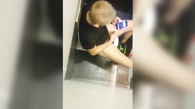 Caught on Toilet: Public Amateur Outdoor Solo Adventure!