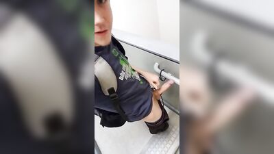 Stairwell Encounter: Hardcore Handjob Amateur Style!