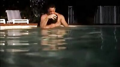 Outdoor Pool Frenzy: Men in Action!