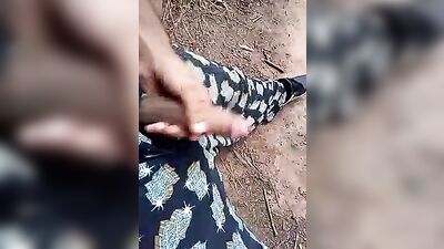 Outdoor Jacking Delight - Dude Jacks Off Near Park!