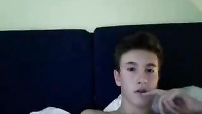 German Boy Cums at Cam - Amateur Cum Shots Solo!