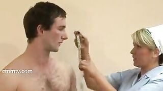 CFNM St. Dustans Annual Physical: Blond Boys Cum Shots