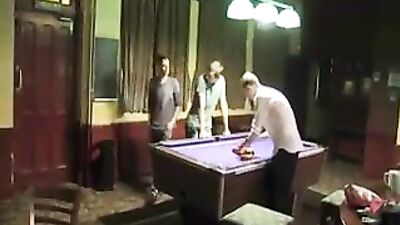 Trio in the bars toilets: Bareback Action Cum Shots