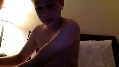 Blond Ear Buds Boy Porn in Bed Thick Cock Cum - The Ultimate Gay Experience!